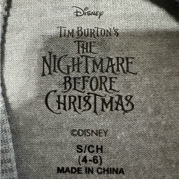 Disney The Nightmare Before Christmas Long Sleeve Sleep Shirt Size S - Picture 4 of 6